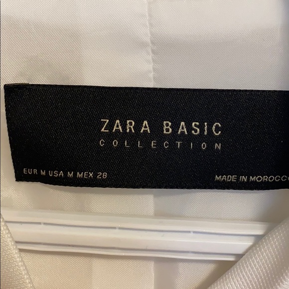 White zara basics bomber jacket - Picture 2 of 5